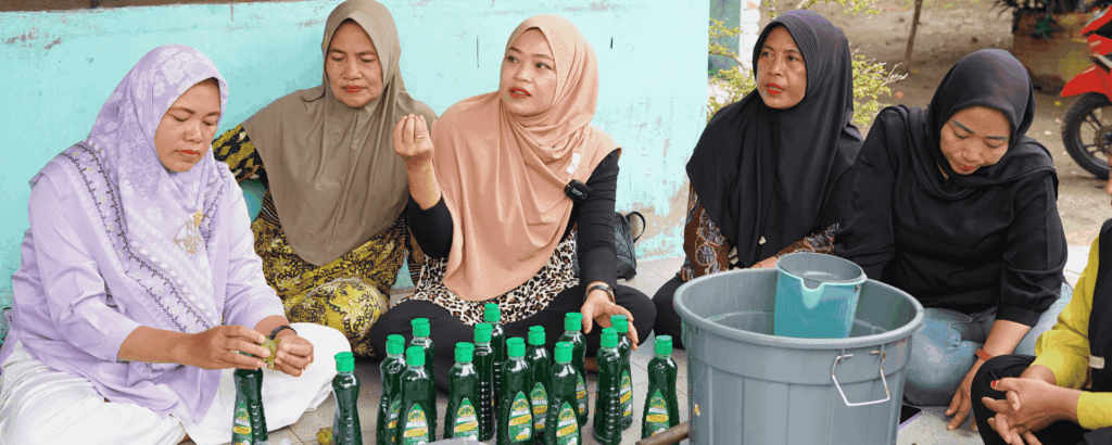 Women generating income from mangrove based products in North Sumatra